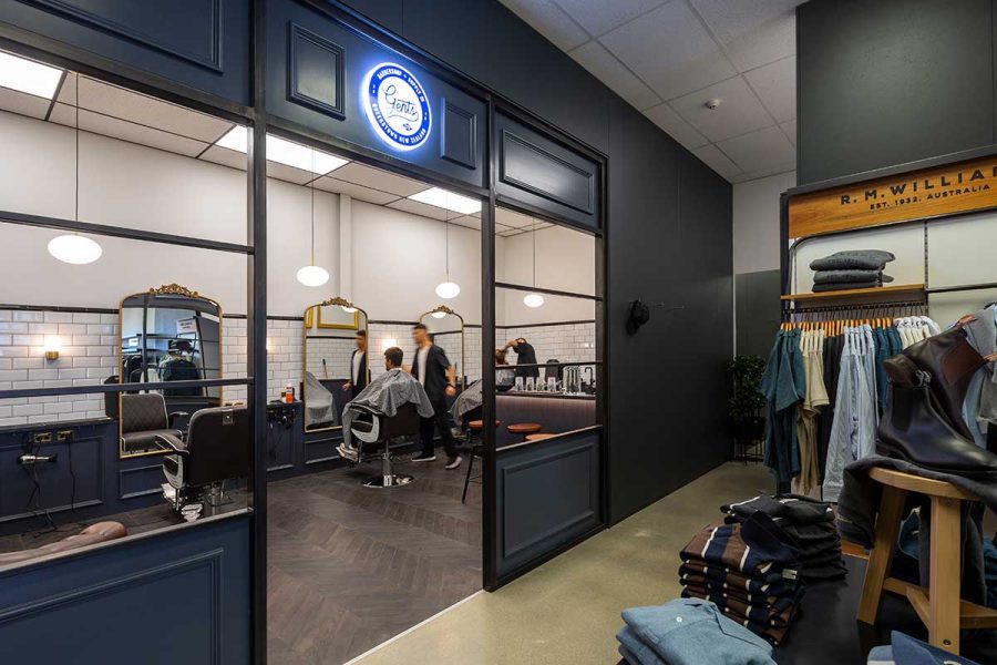 exterior of gents queenstown barbershop
